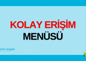 Kolay Erişim Menüsü