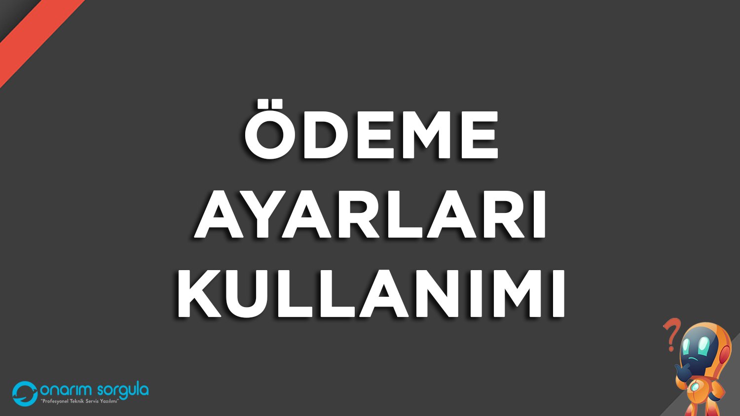 Ödeme Ayarları Kullanımı